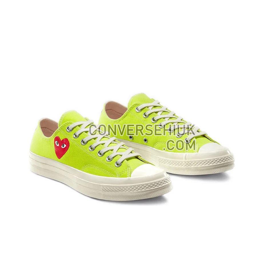 Converse x Comme des Garcons PLAY Chuck Taylor All-Star 70 Low Bright Green/White 168302C Shoes