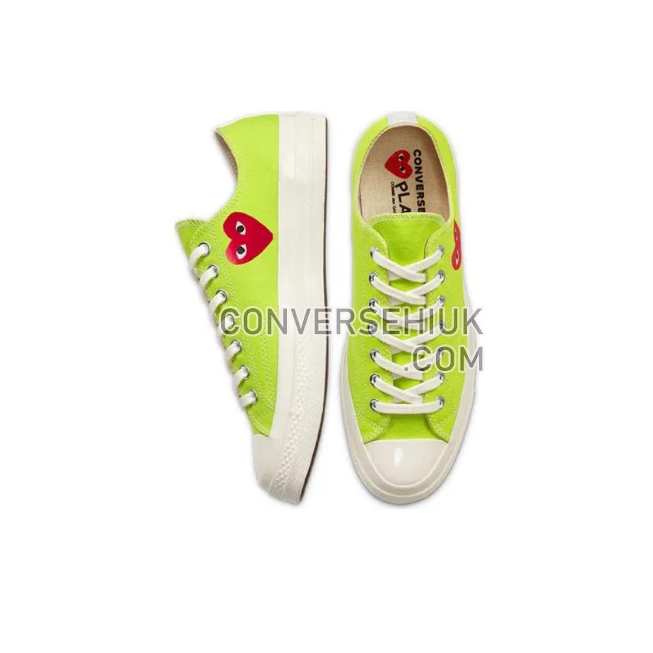 Converse x Comme des Garcons PLAY Chuck Taylor All-Star 70 Low Bright Green/White 168302C Shoes