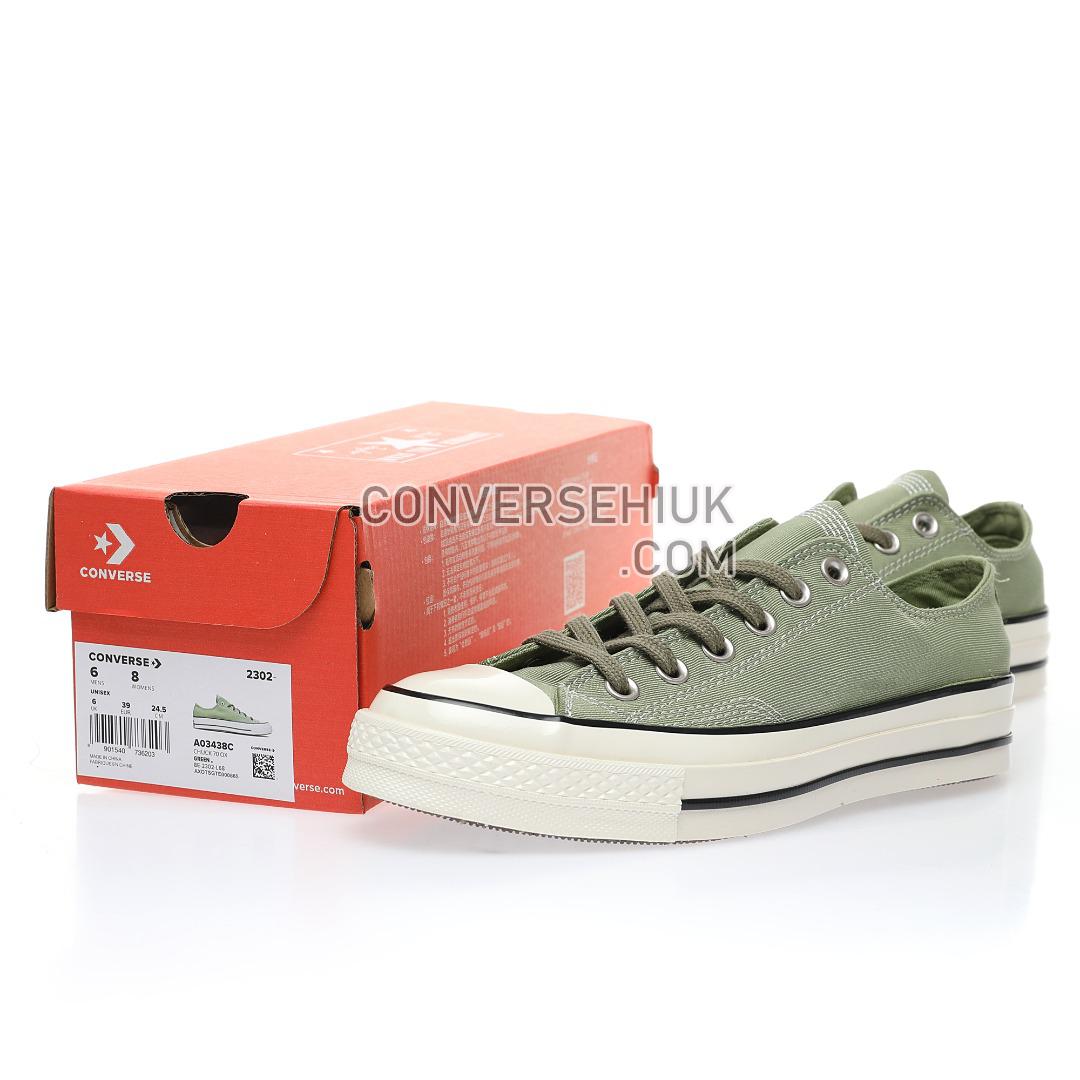 Converse Chuck 70 Low Jungle Cloth Alligator Green/Utility/White A03438C Shoes