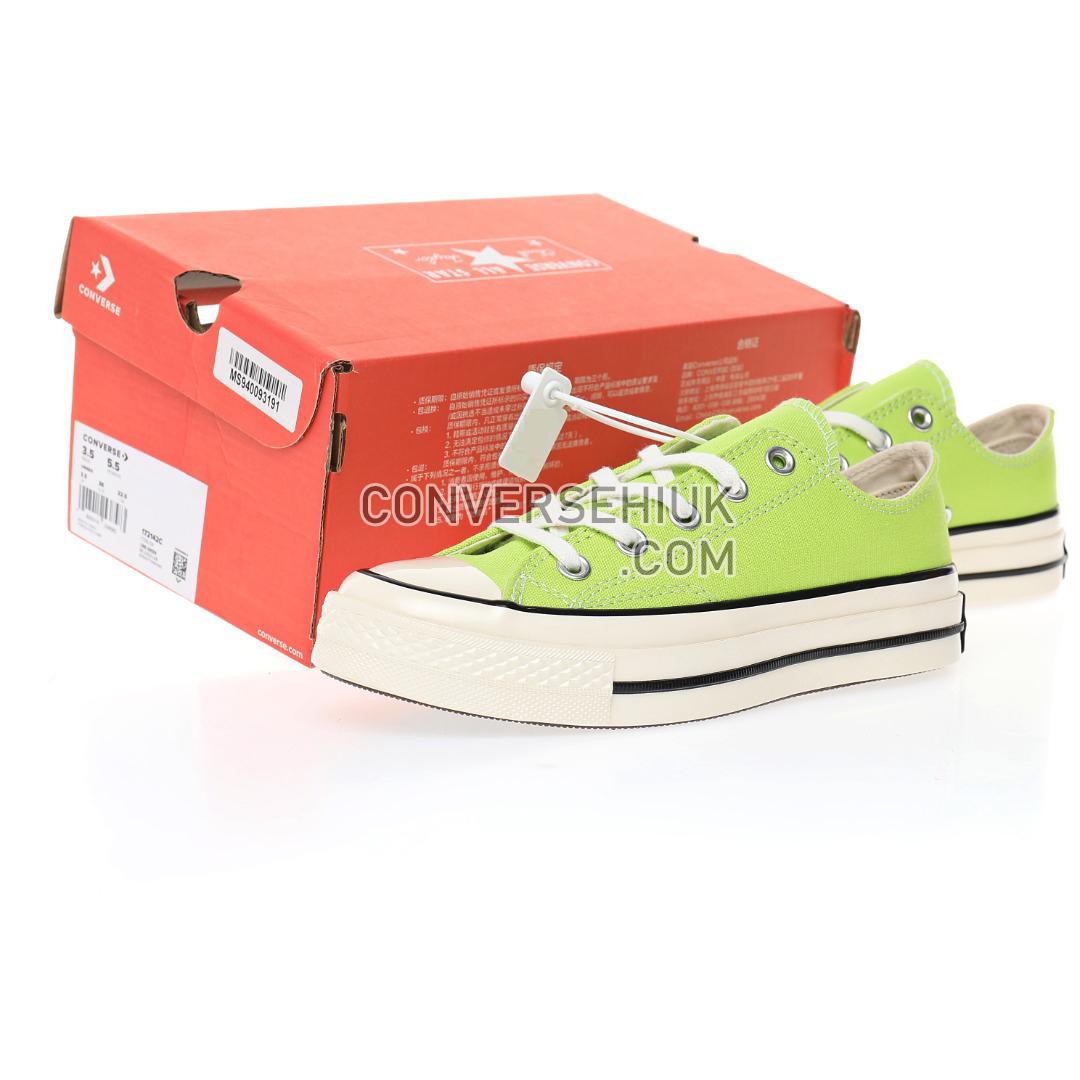 Converse Chuck 70 Low Canvas Top Lime Twist Fluorescent Green/Egret/Black 172142C Shoes