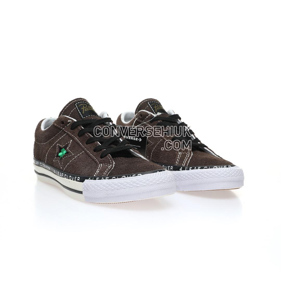 Converse x Patta Four-Leaf Clover One Star Pro Low Top Java/Burnt Olive/White A03174C Shoes