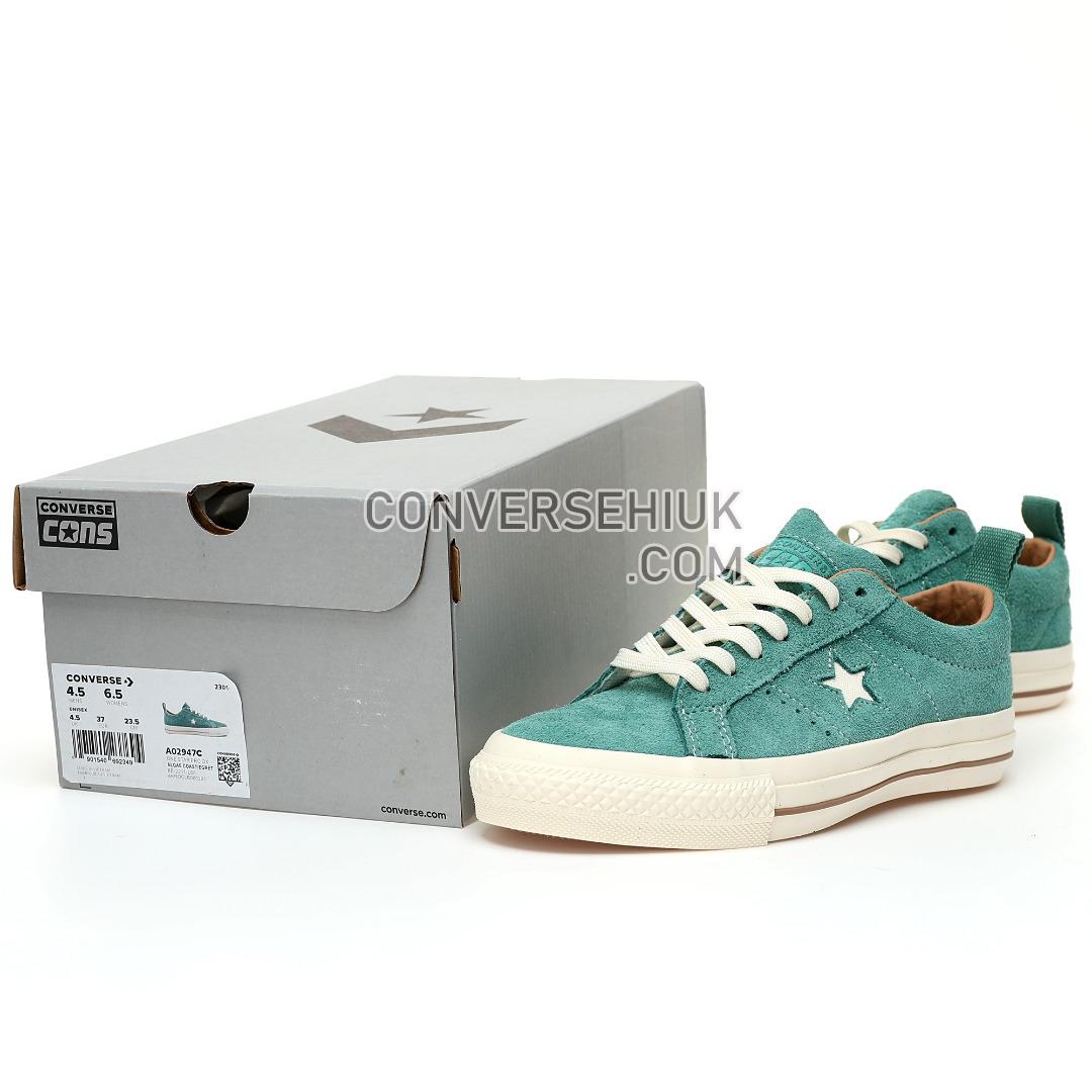 Converse One Star Pro Vintage Suede Low Algae Coast/Egret A02947C Shoes