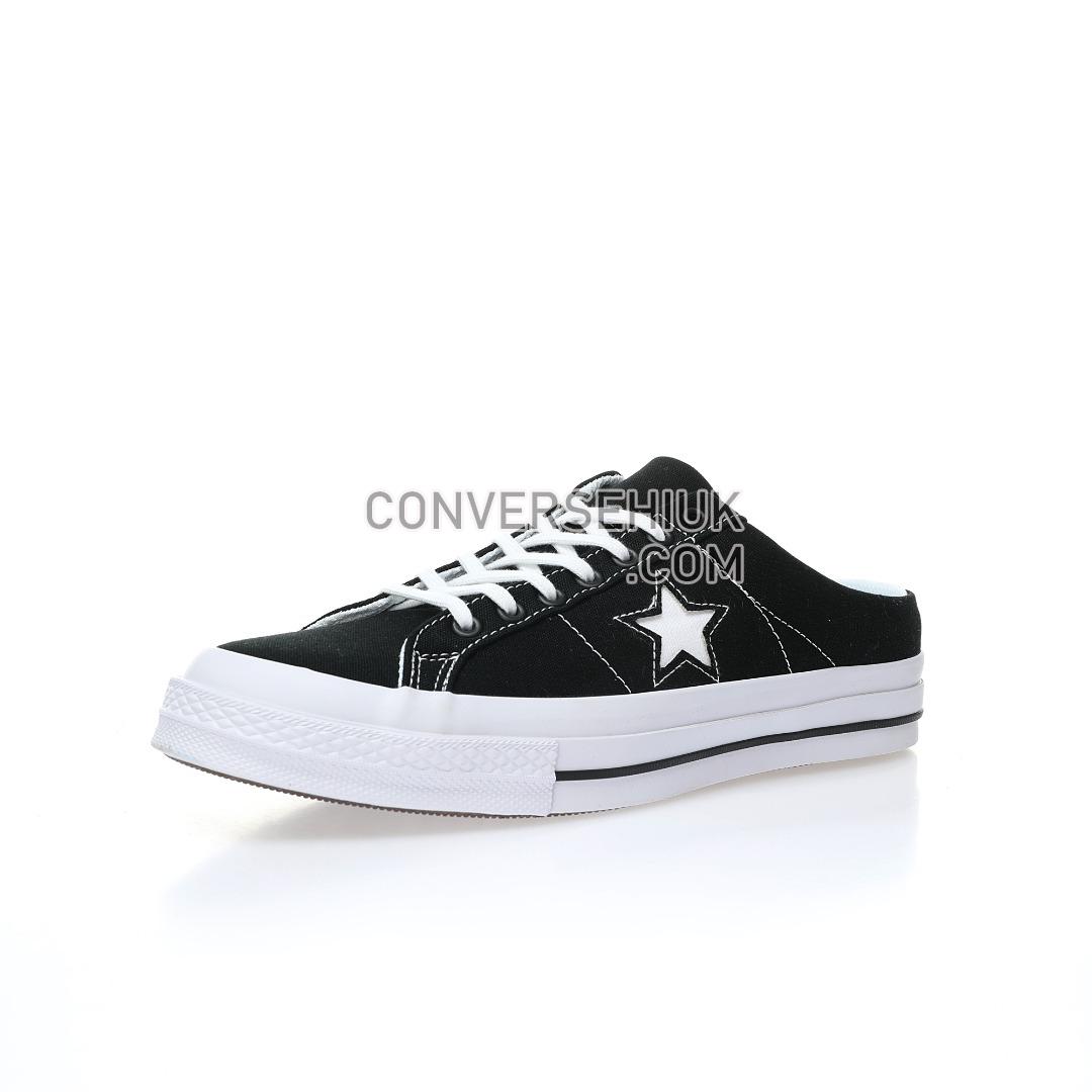 Converse One Star Mule Canvas Black/White 162066C-1 Shoes