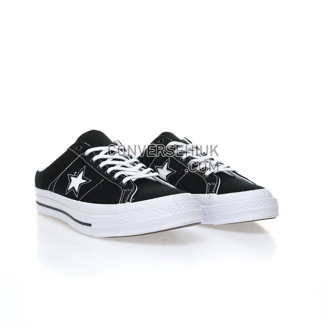 Converse One Star Mule Canvas Black/White 162066C-1 Shoes