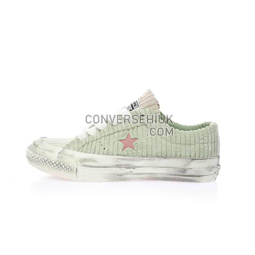 Converse One Star Pro Green Distressed Green/Beige/Pink A03755C Shoes