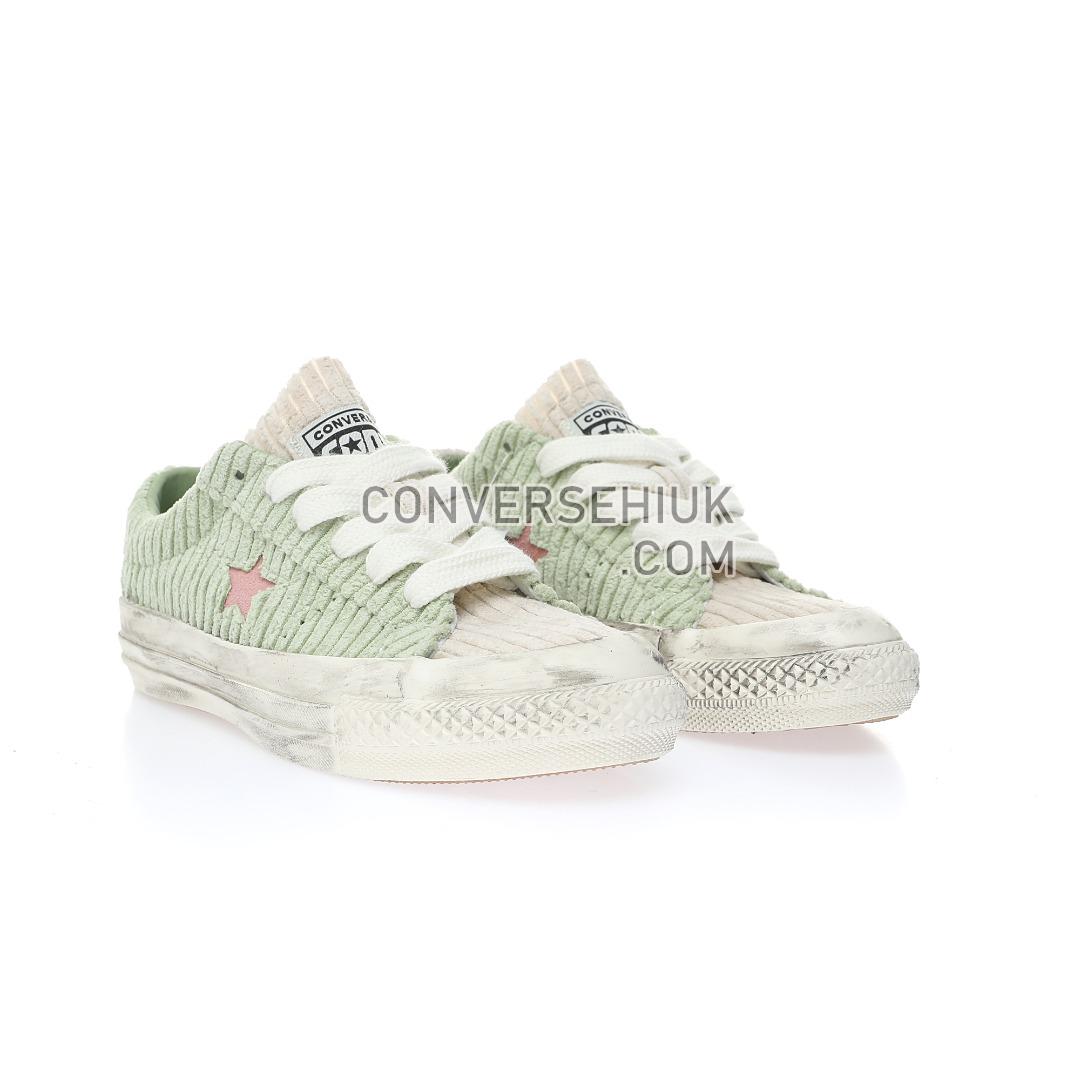 Converse One Star Pro Green Distressed Green/Beige/Pink A03755C Shoes