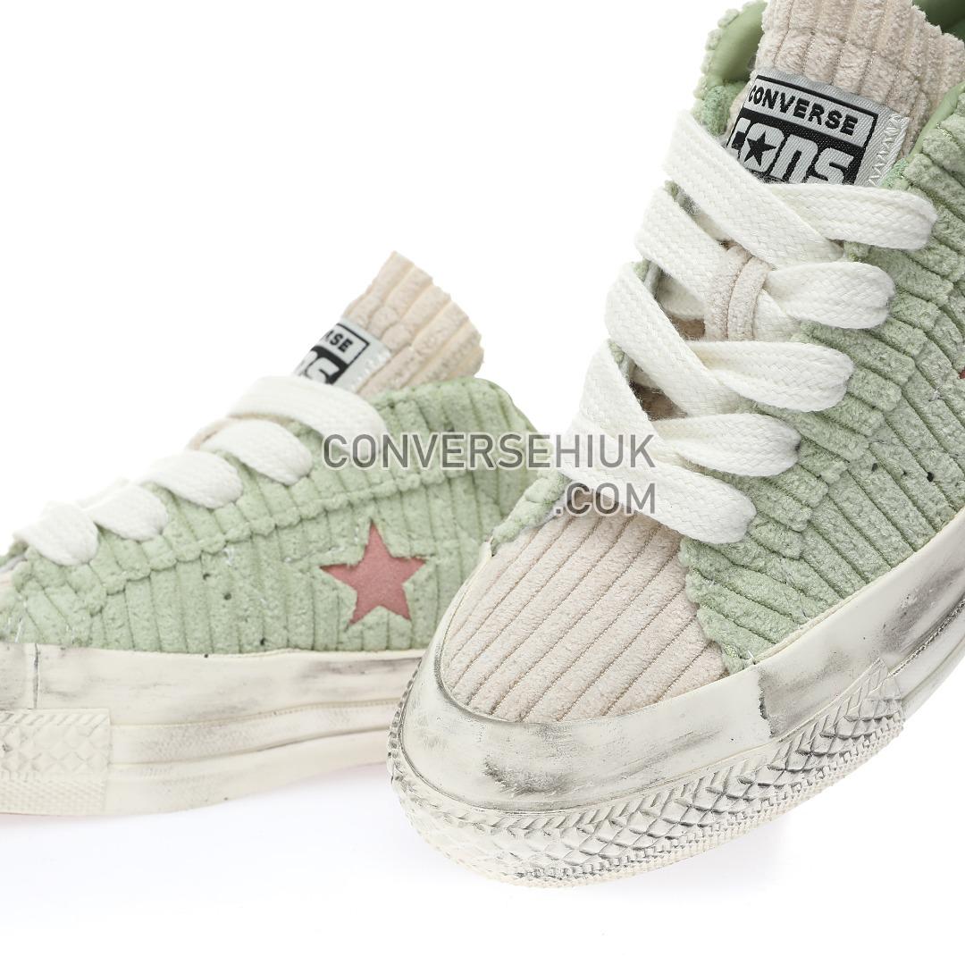 Converse One Star Pro Green Distressed Green/Beige/Pink A03755C Shoes