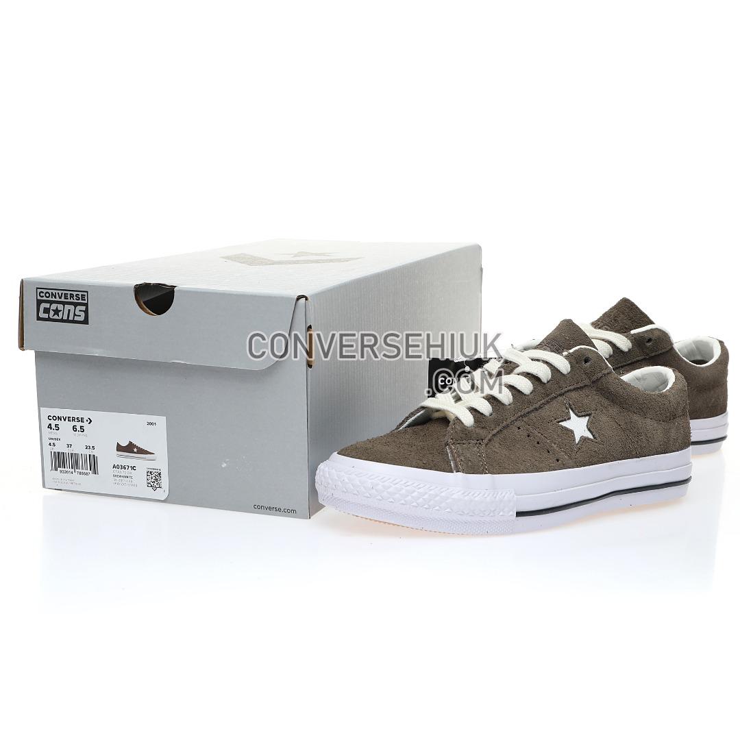 Converse One Star Pro Brown/White A03671C Shoes