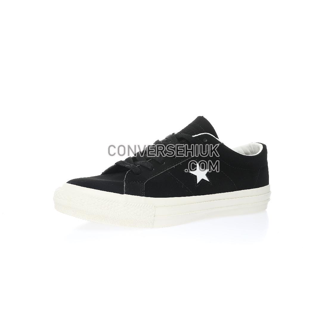 Converse One Star Low Comfortable and Versatile Black Black/White A03674C Shoes