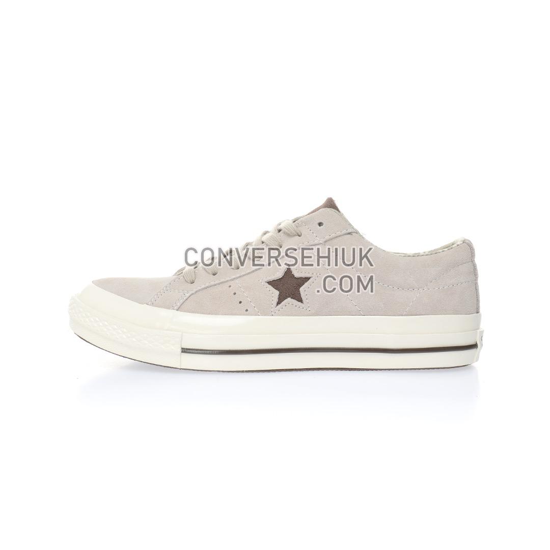 Converse One Star Mens Beige Tropical OX Trainers Creamy/Brown 160586C Shoes