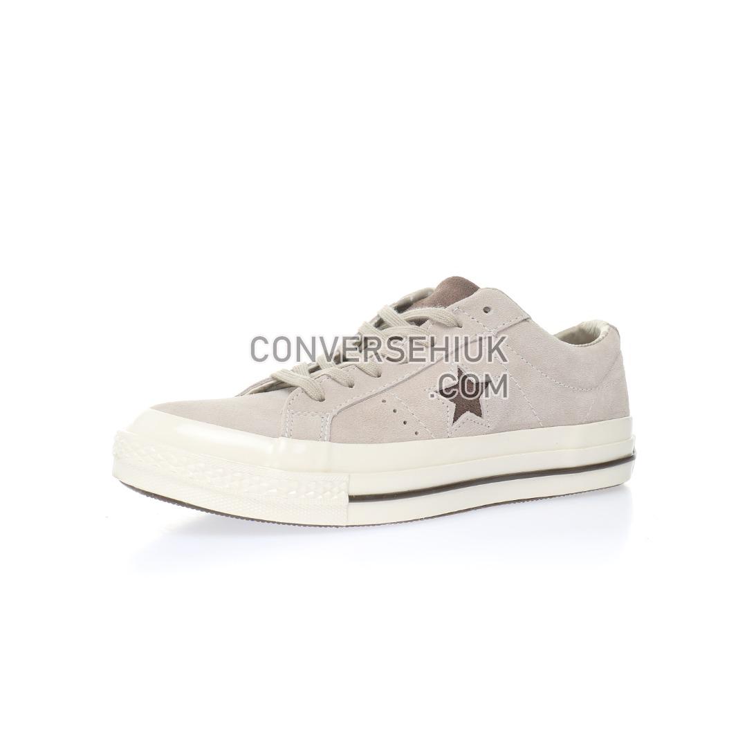 Converse One Star Mens Beige Tropical OX Trainers Creamy/Brown 160586C Shoes