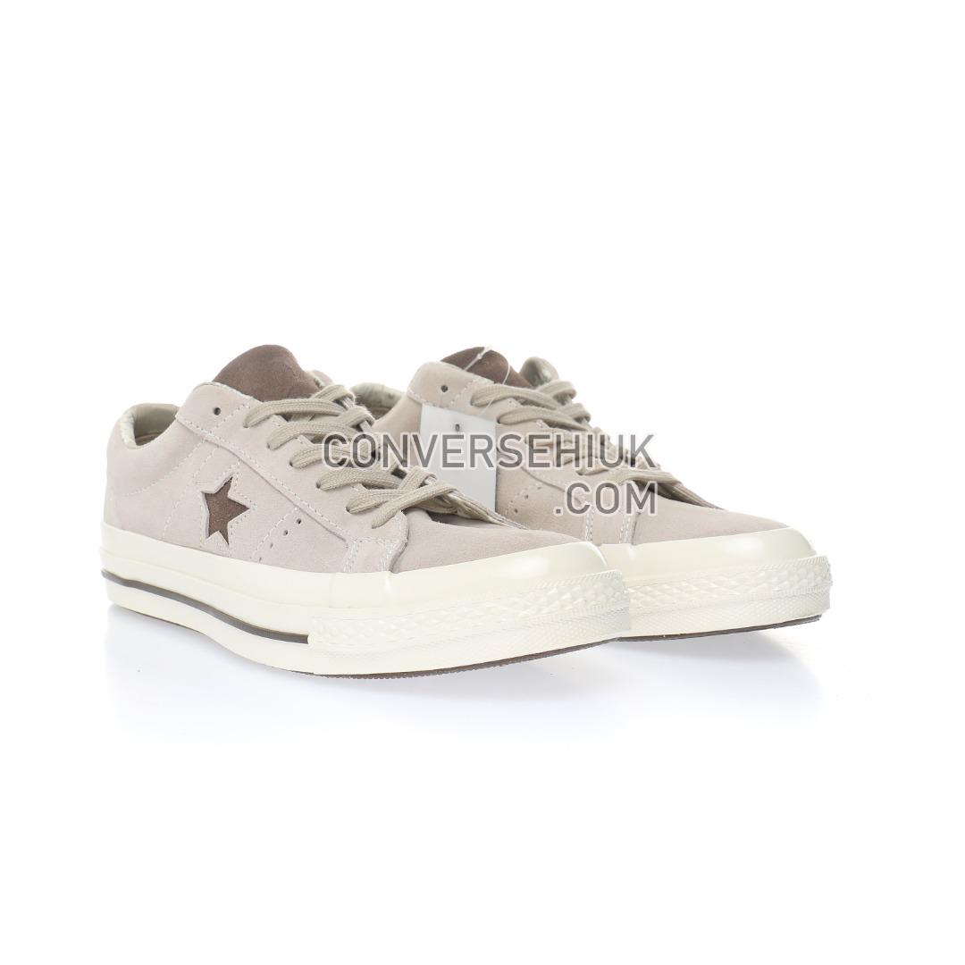 Converse One Star Mens Beige Tropical OX Trainers Creamy/Brown 160586C Shoes