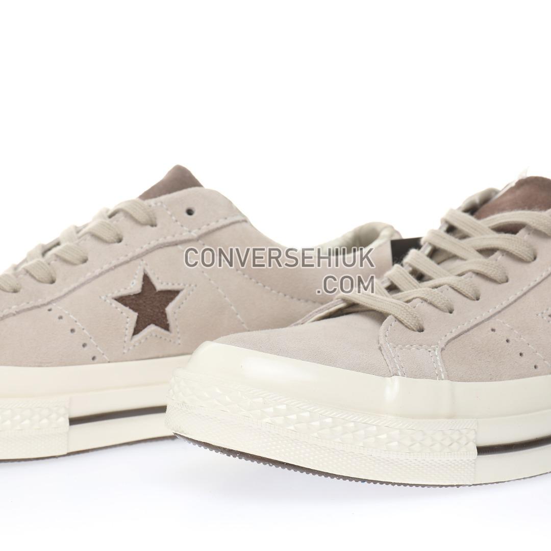 Converse One Star Mens Beige Tropical OX Trainers Creamy/Brown 160586C Shoes