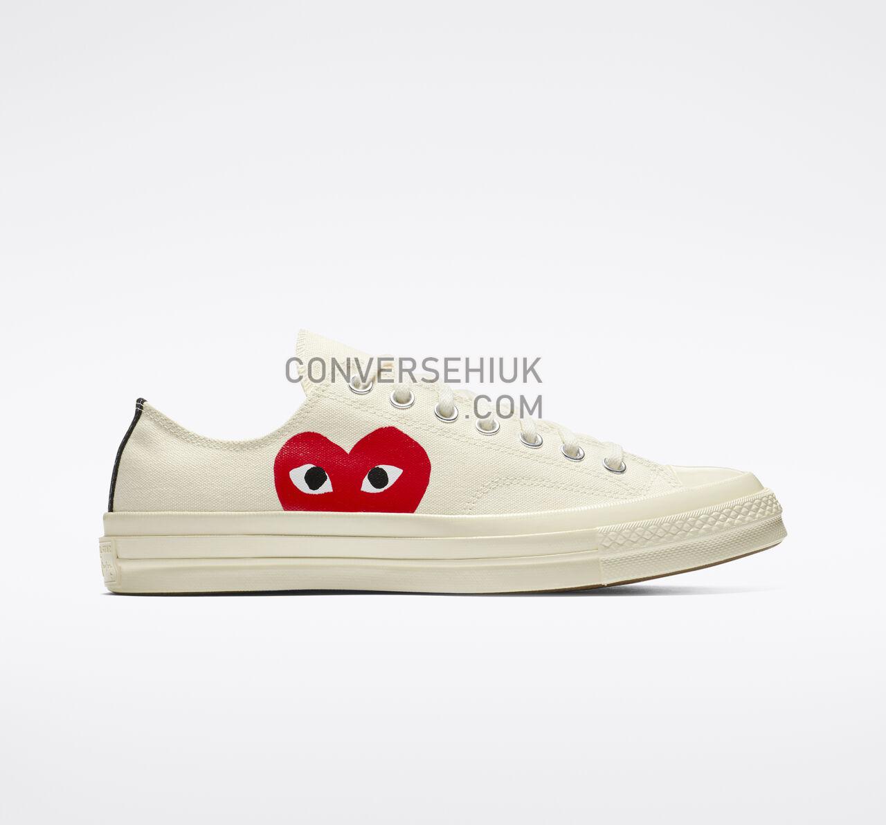 Converse x Comme des Garccedilons PLAY Chuck 70 Milk/White/High Risk Red 150207C Shoes