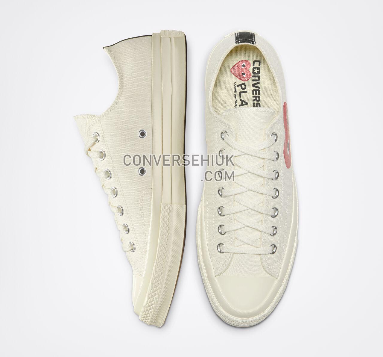 Converse x Comme des Garccedilons PLAY Chuck 70 Milk/White/High Risk Red 150207C Shoes