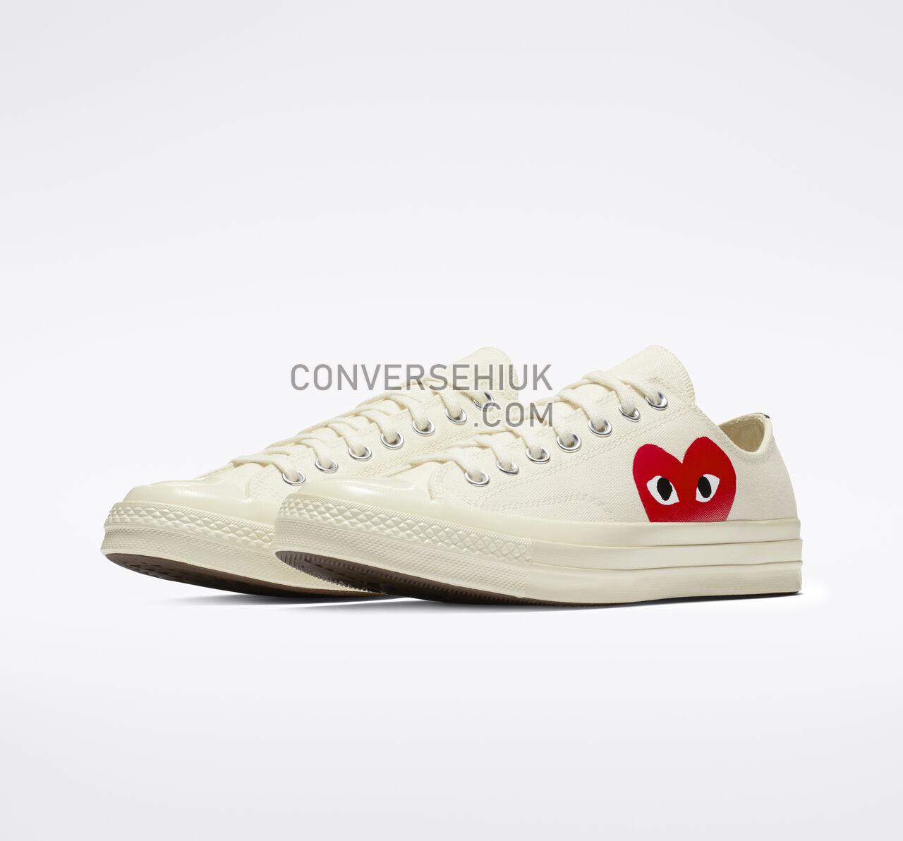 Converse x Comme des Garccedilons PLAY Chuck 70 Milk/White/High Risk Red 150207C Shoes