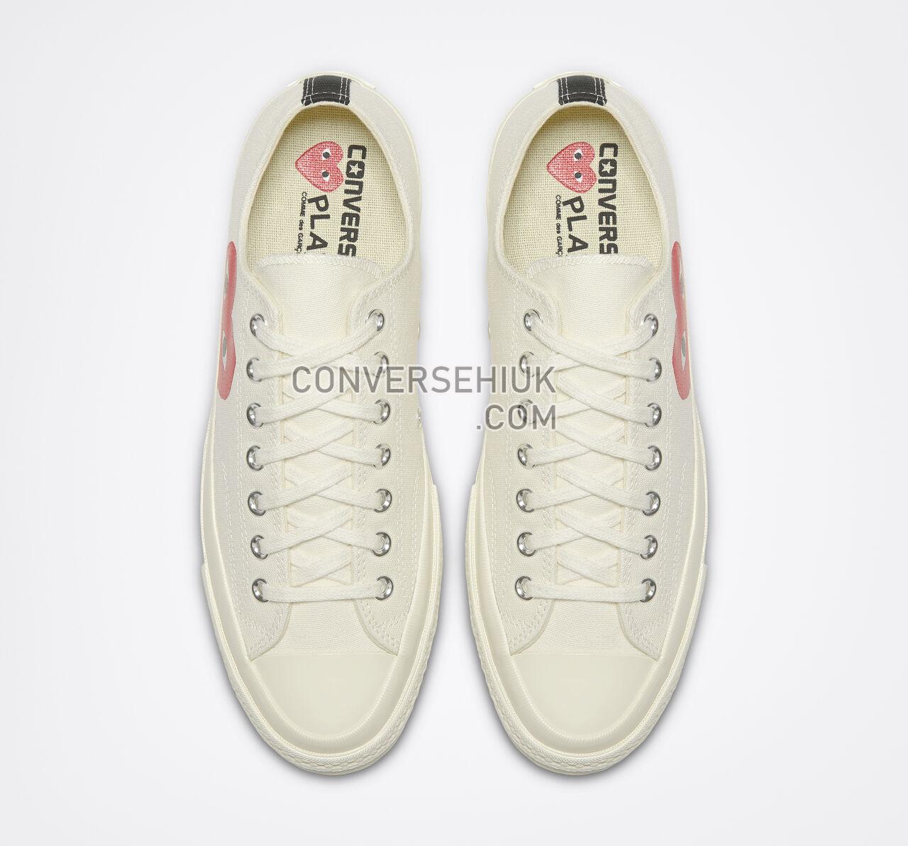 Converse x Comme des Garccedilons PLAY Chuck 70 Milk/White/High Risk Red 150207C Shoes