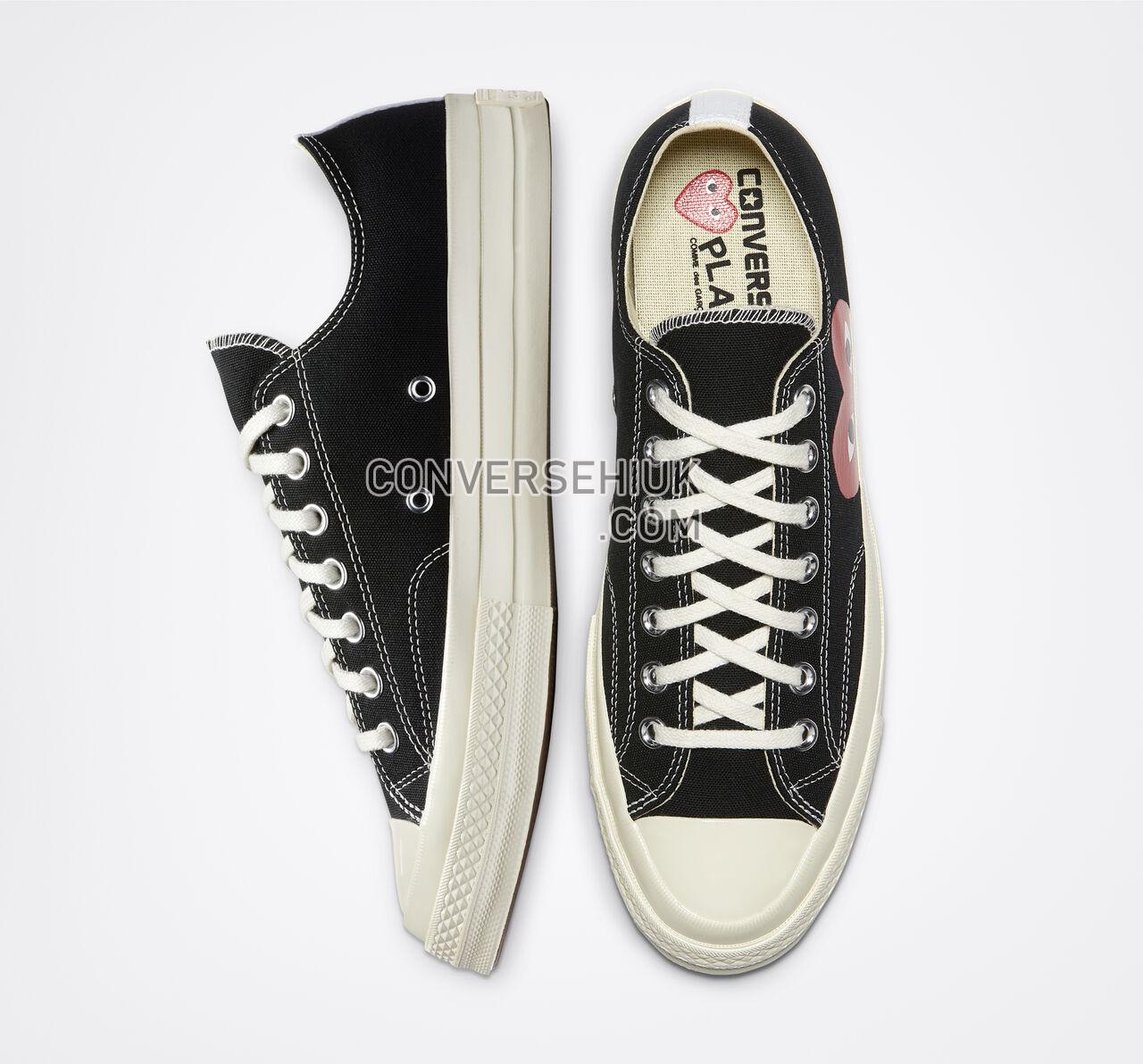 Converse x Comme des Garccedilons PLAY Chuck 70 Black/White/High Risk Red 150206C Shoes