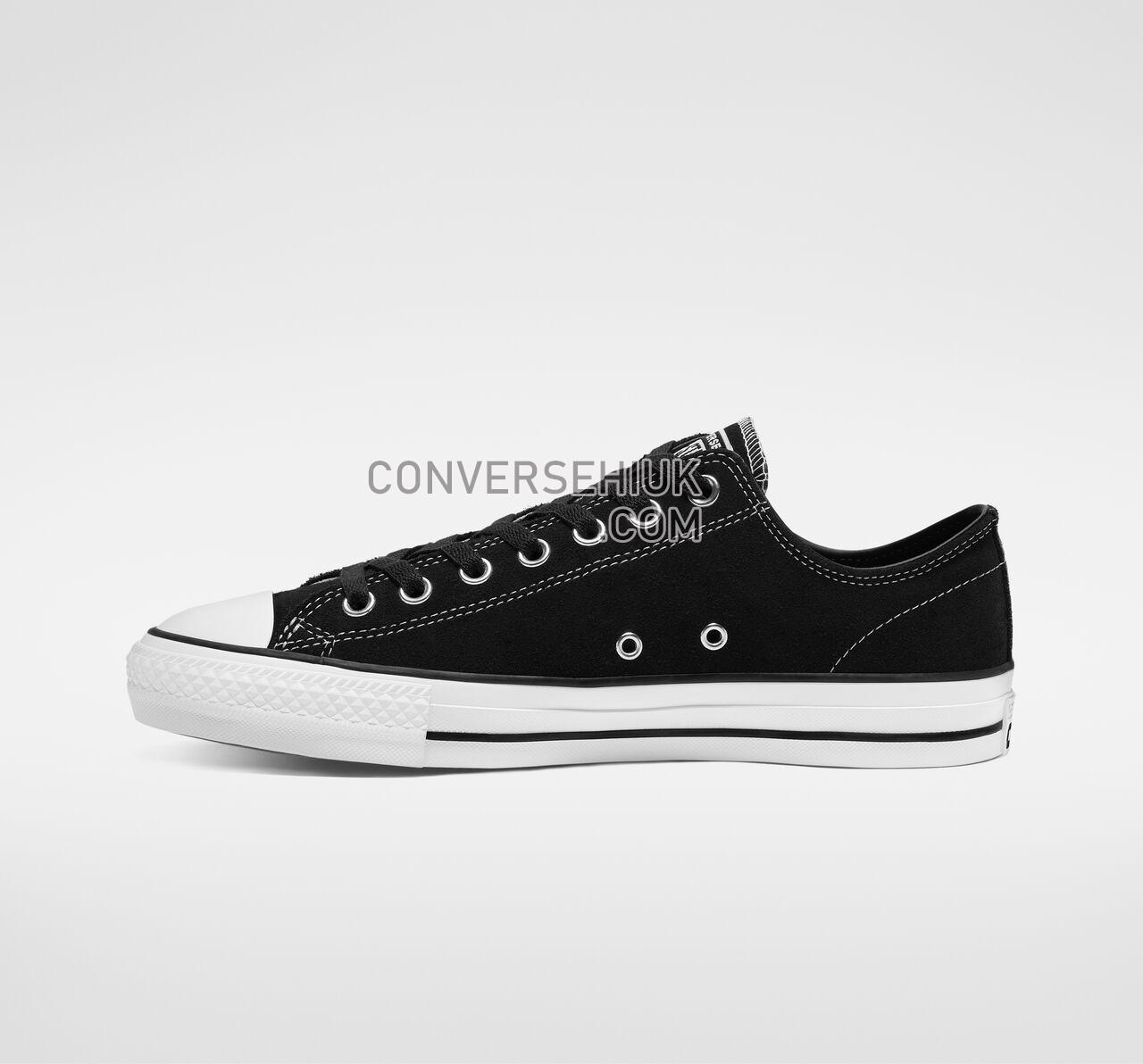 Converse CTAS Pro Suede Low Top Black/Black/White 159574C Shoes