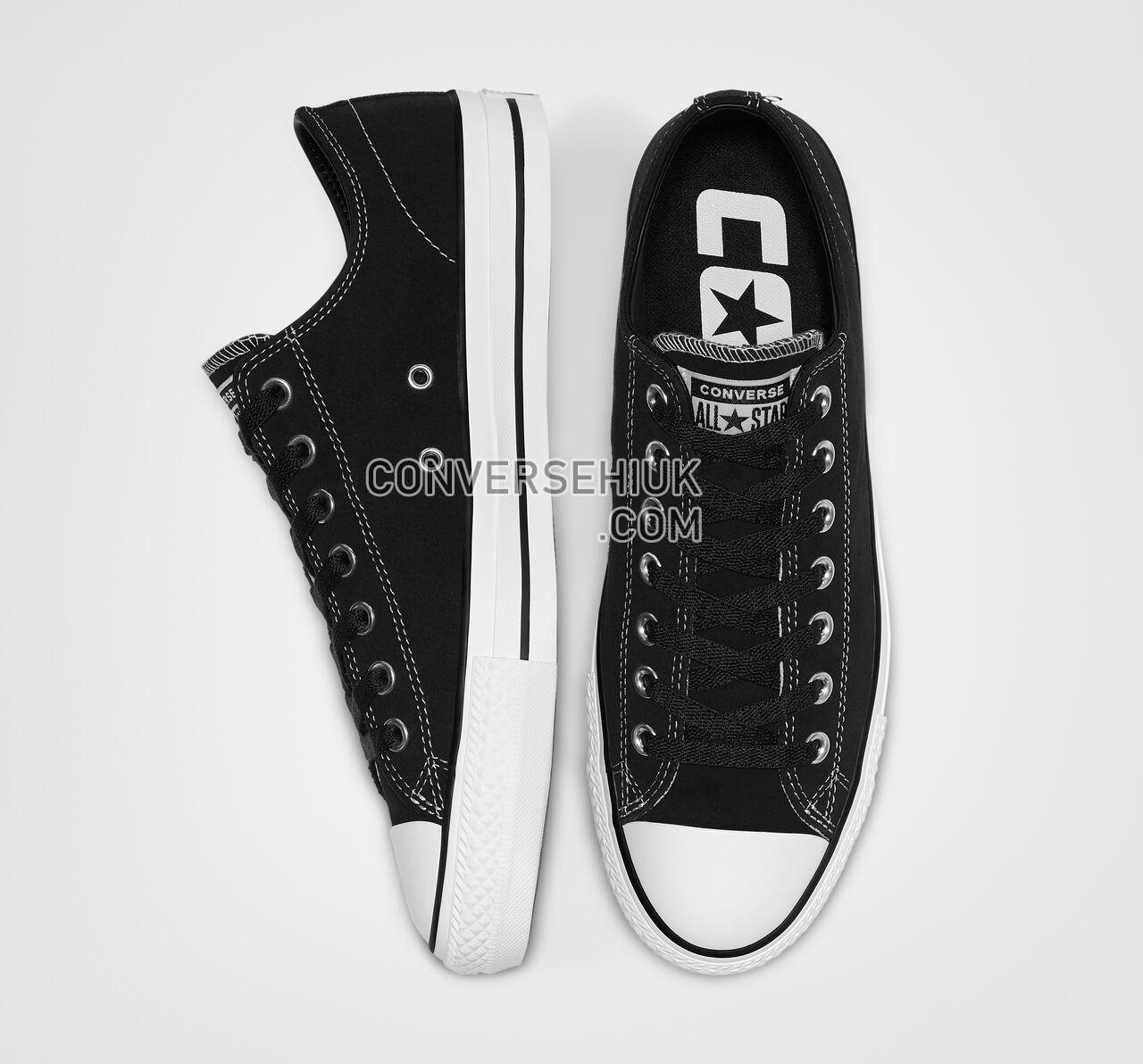 Converse CTAS Pro Suede Low Top Black/Black/White 159574C Shoes