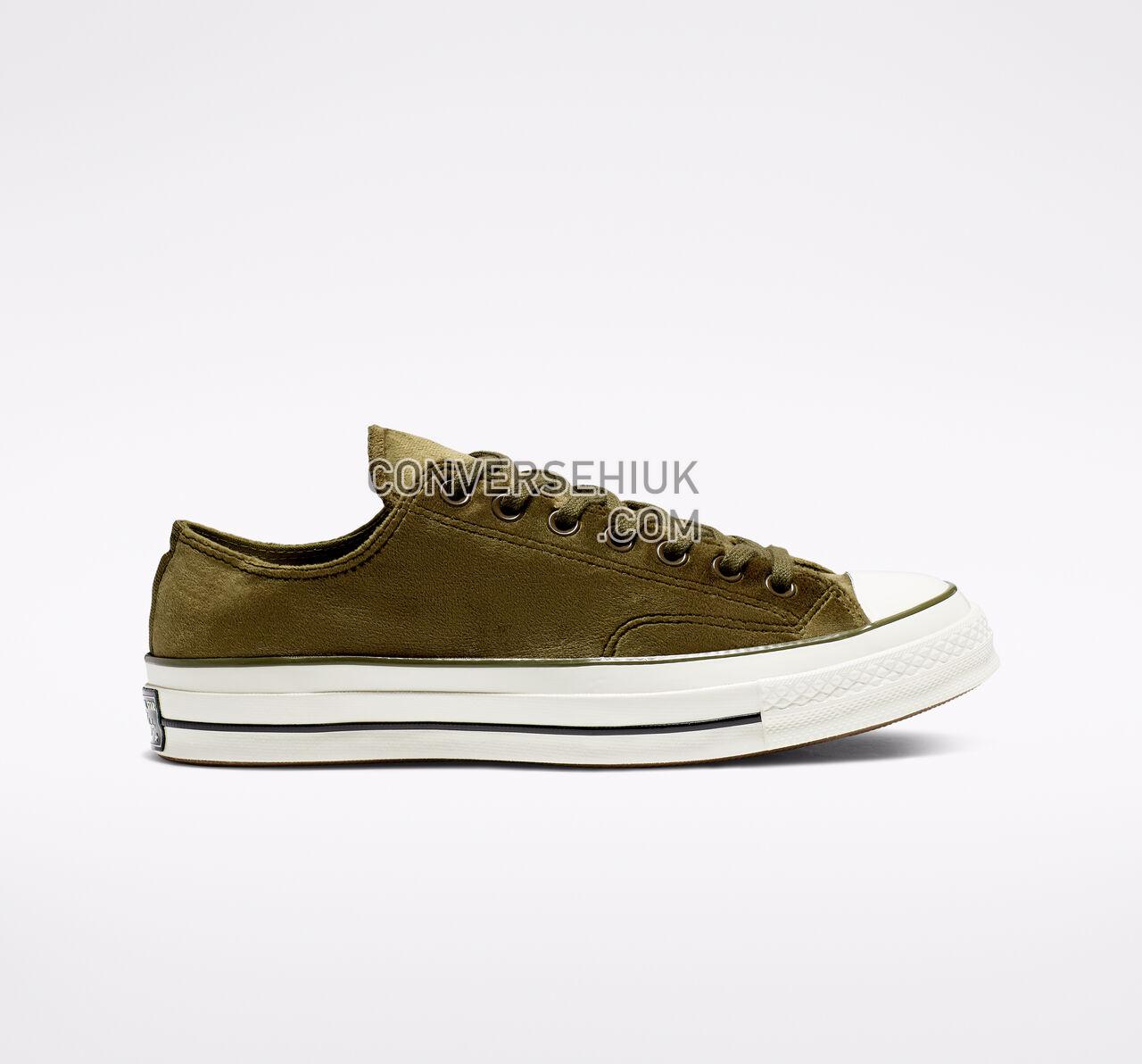 Converse Chuck 70 Velvet Low Top Surplus Olive/Egret/Black 165178C Shoes