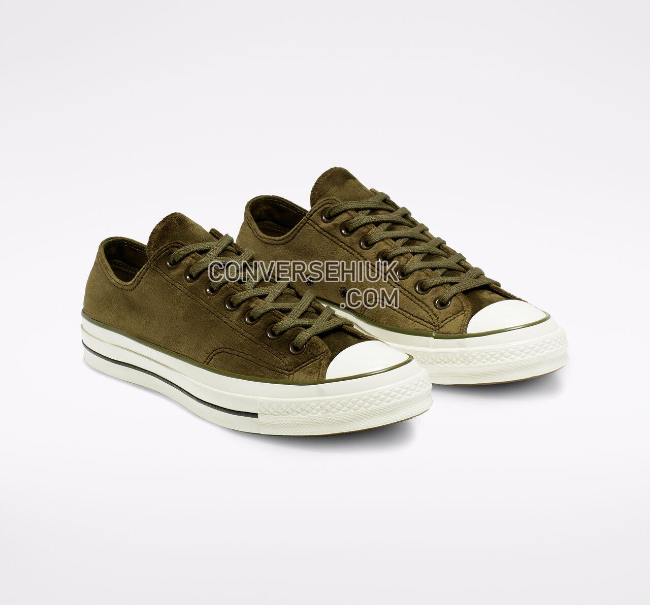 Converse Chuck 70 Velvet Low Top Surplus Olive/Egret/Black 165178C Shoes