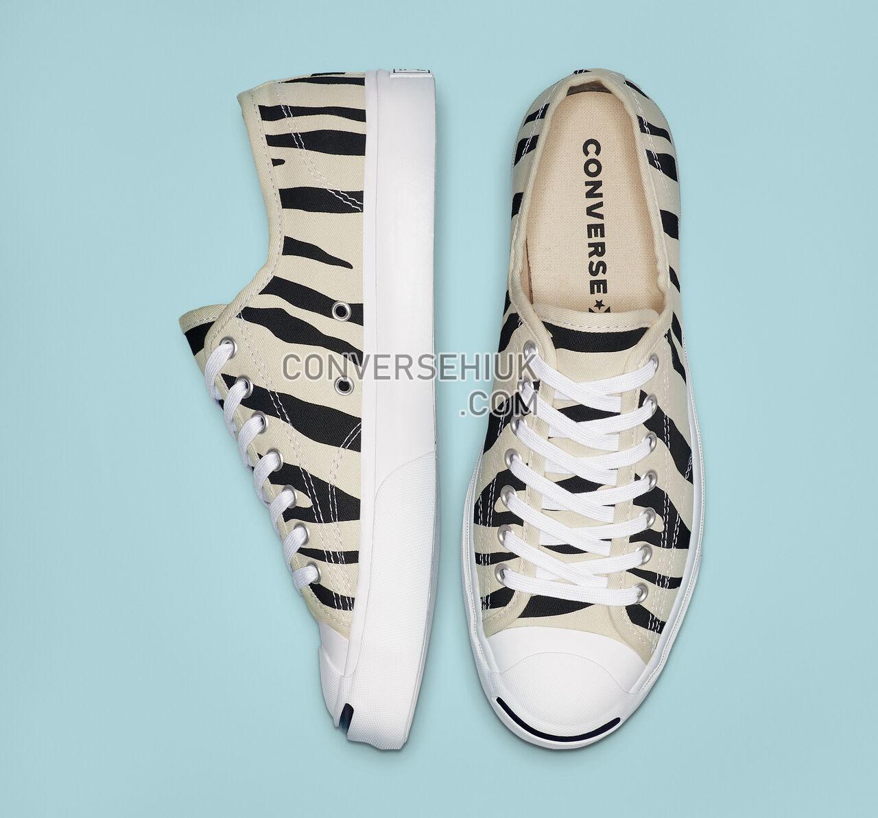 Converse Jack Purcell Archive Prints Low Top Black/Greige/White 165028C Shoes