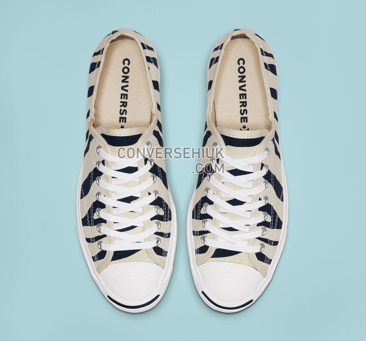 Converse Jack Purcell Archive Prints Low Top Black/Greige/White 165028C Shoes