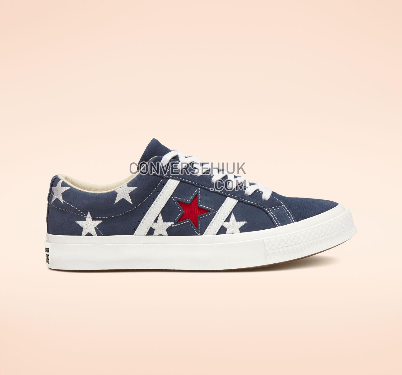 Converse One Star Academy Archive Prints Low Top Navy/Enamel Red/White 165026C Shoes