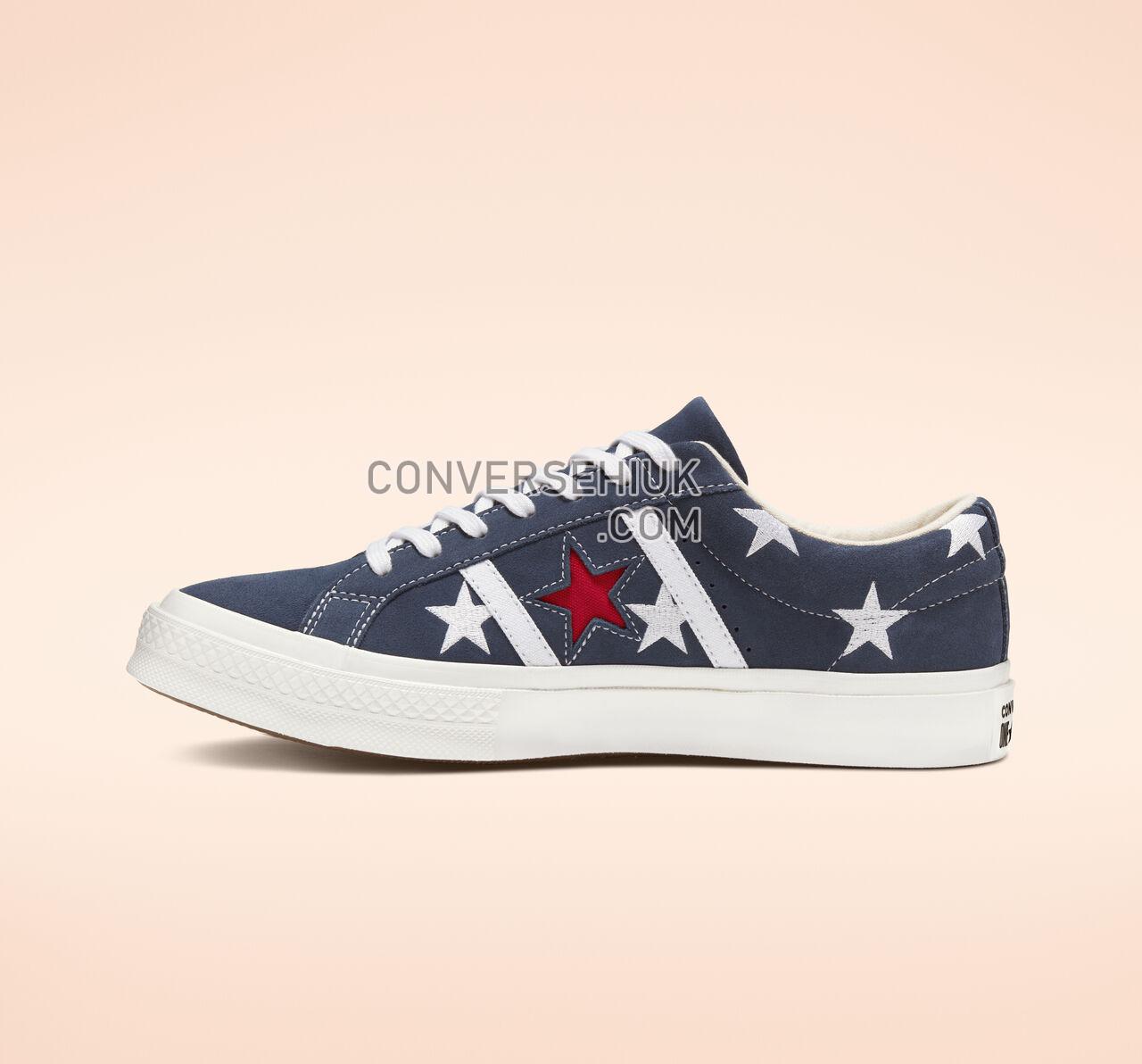 Converse One Star Academy Archive Prints Low Top Navy/Enamel Red/White 165026C Shoes