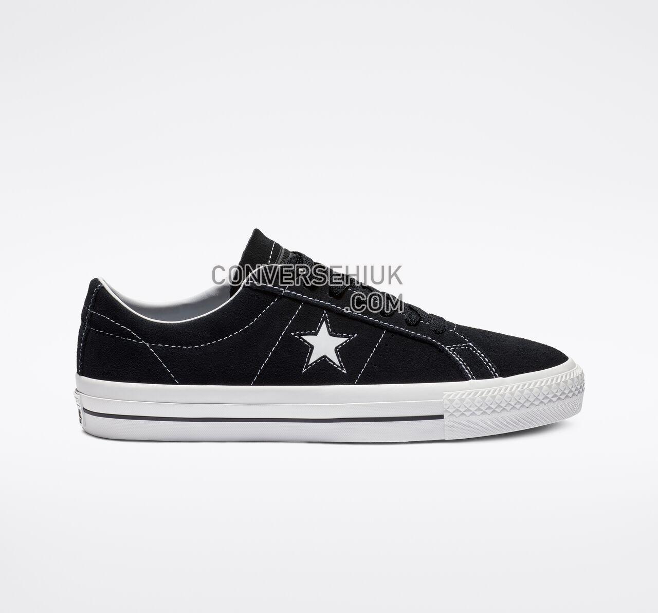 Converse One Star Pro Classic Suede Low Top Black/White/White 159579C Shoes