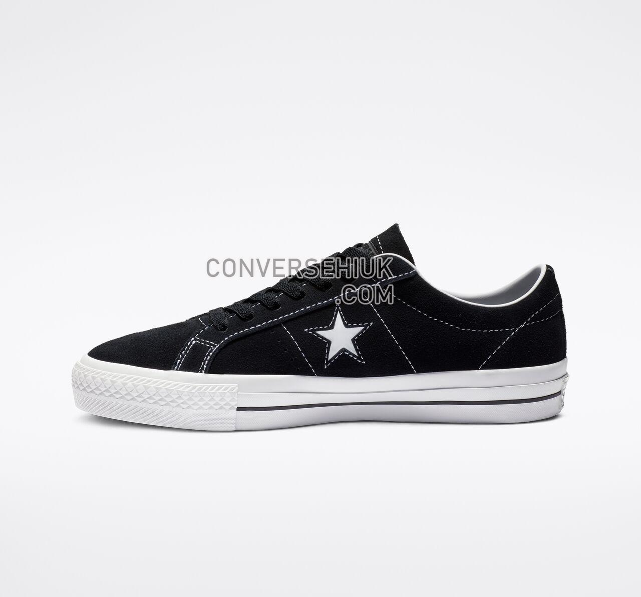 Converse One Star Pro Classic Suede Low Top Black/White/White 159579C Shoes