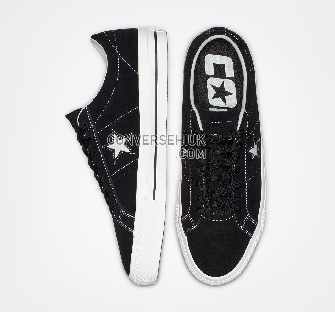 Converse One Star Pro Classic Suede Low Top Black/White/White 159579C Shoes