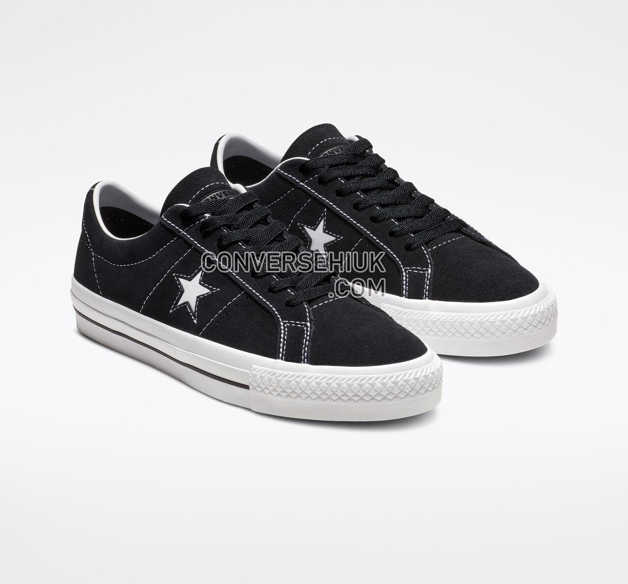 Converse One Star Pro Classic Suede Low Top Black/White/White 159579C Shoes