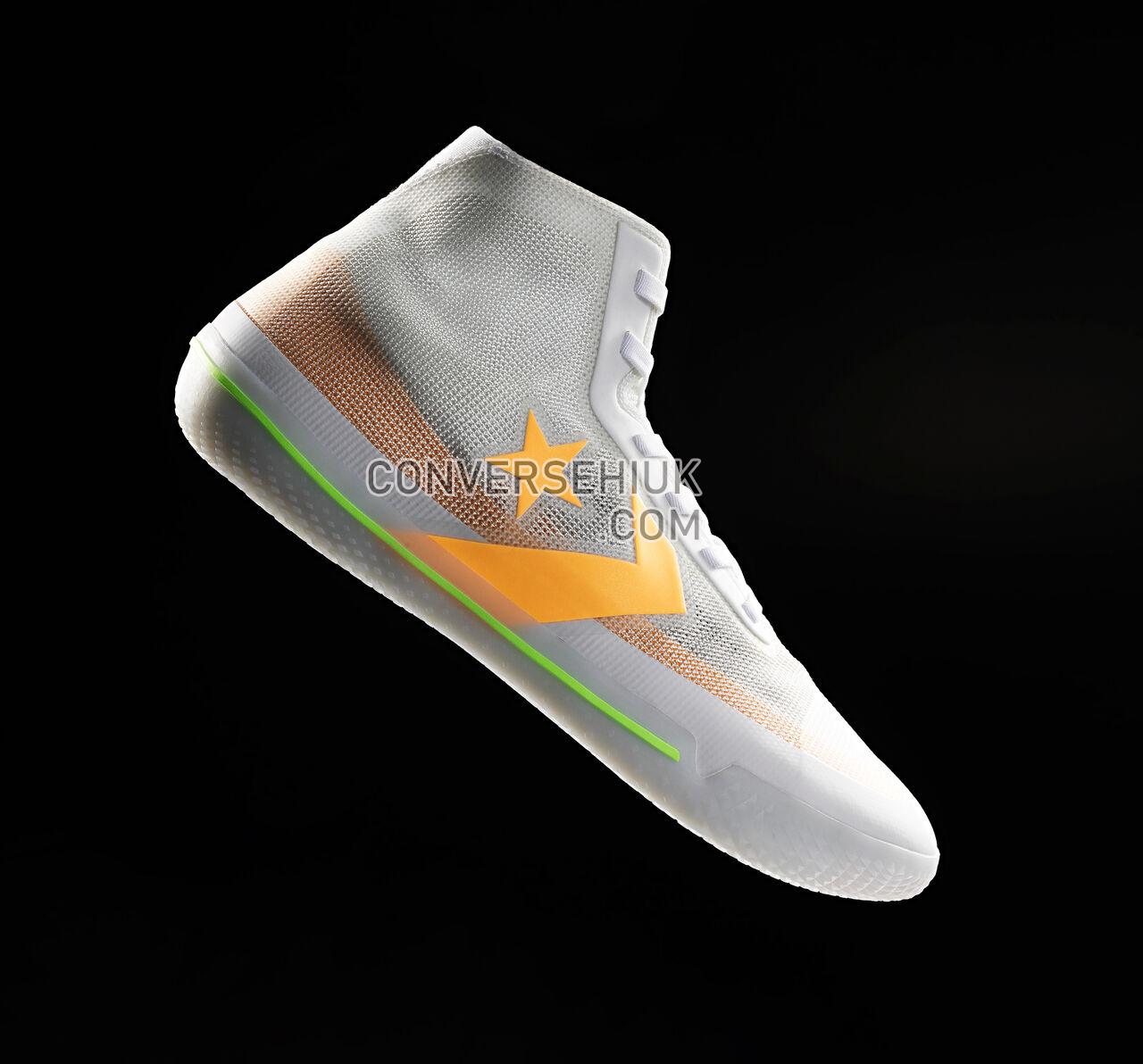 Converse All Star Pro BB Hyperbright High Top White/Orange/Volt 165543C Shoes