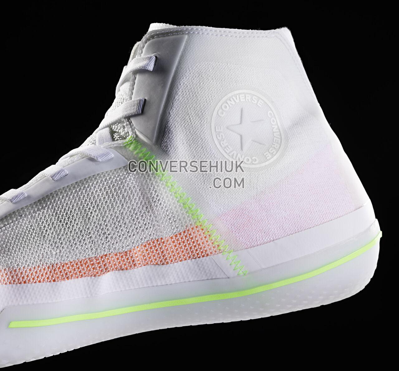 Converse All Star Pro BB Hyperbright High Top White/Orange/Volt 165543C Shoes