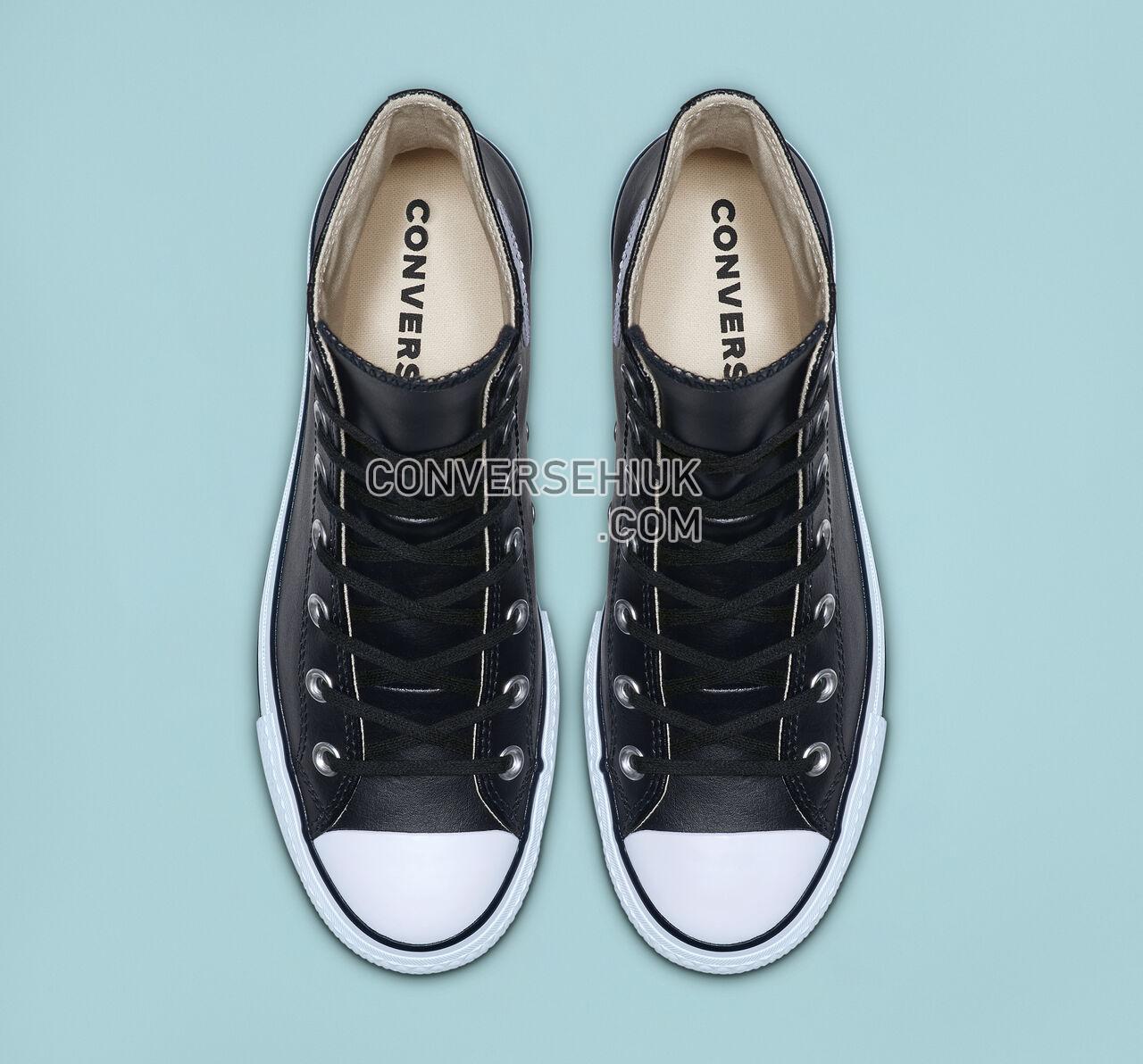 Converse Chuck Taylor All Star Platform Clean Leather High Top Black/Black/White 561675C Shoes