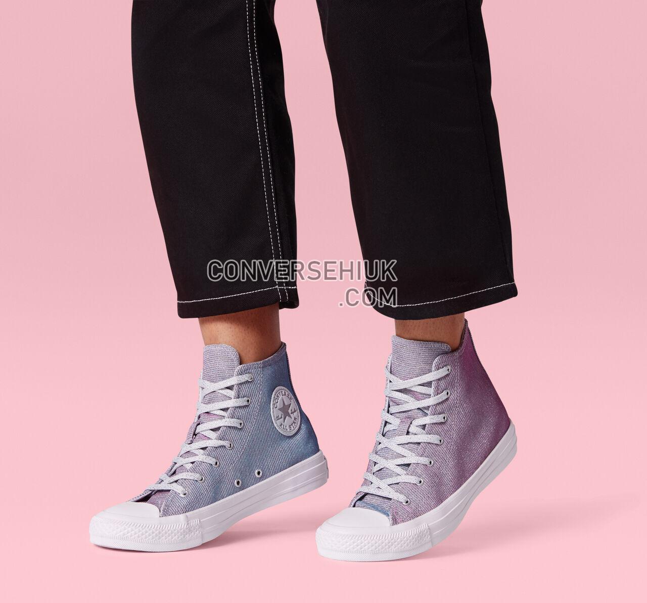 Converse Chuck Taylor All Star Starware High Top Pure Platinum/Blue/Pink 564910C Shoes