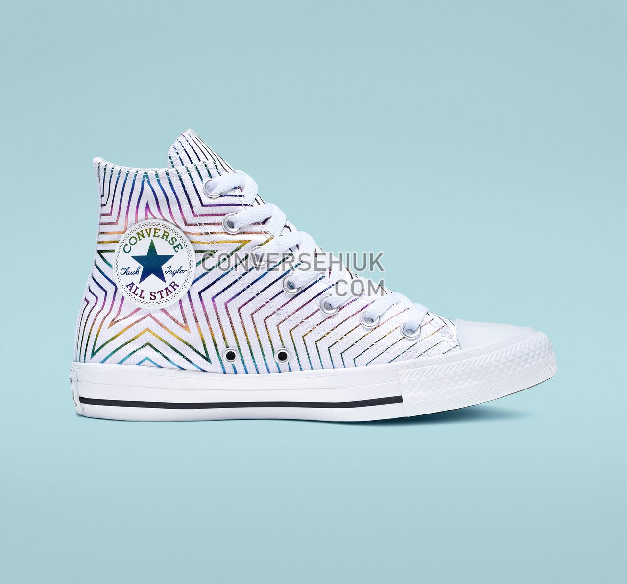 Converse Chuck Taylor All Star Exploding Star High Top White/Black/White 565396F Shoes