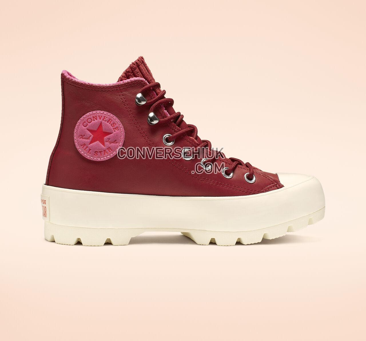 Converse Chuck Taylor All Star Lugged Waterproof Leather High Top Back Alley Brick/Habanero Red 565007C Shoes