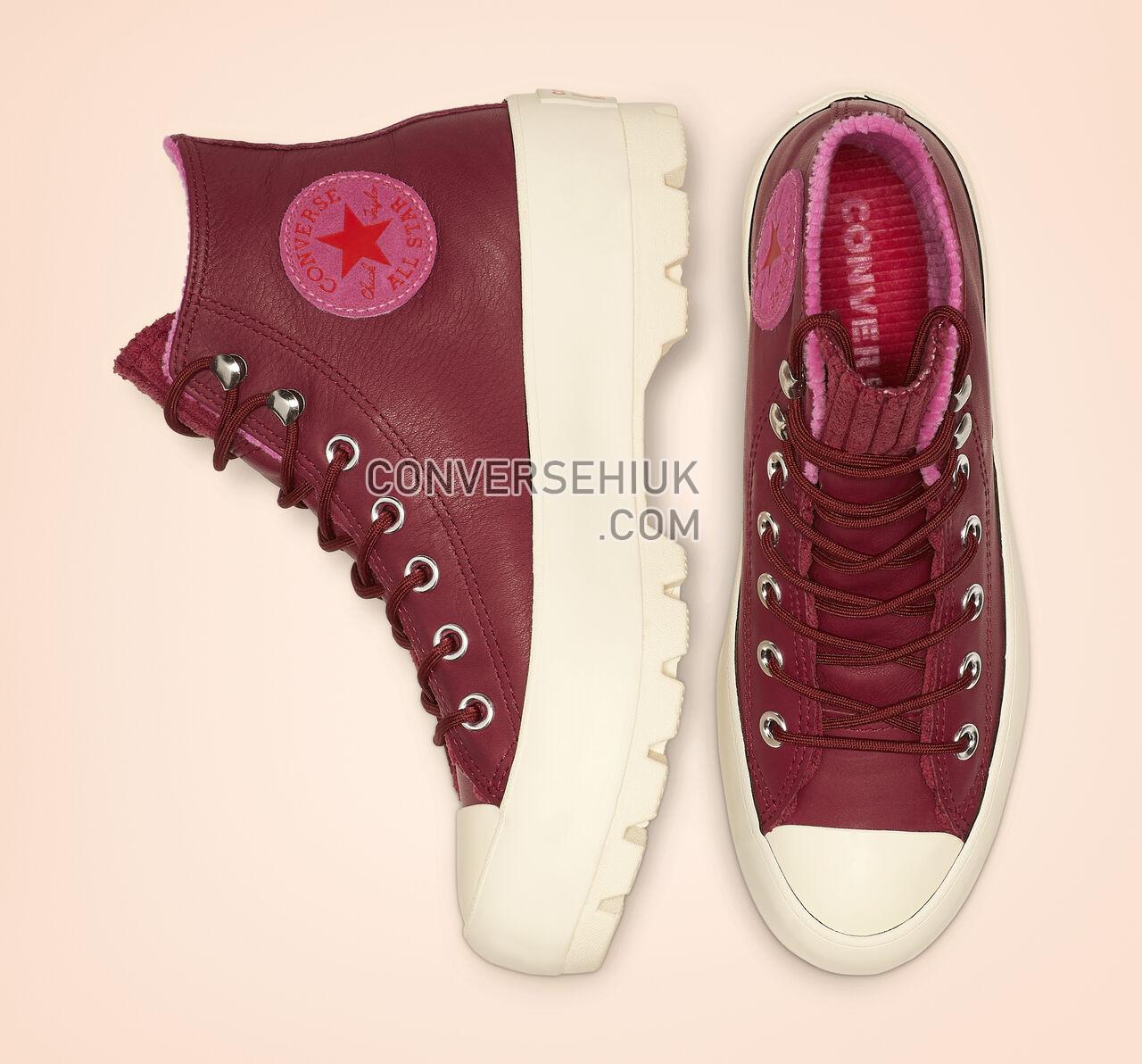 Converse Chuck Taylor All Star Lugged Waterproof Leather High Top Back Alley Brick/Habanero Red 565007C Shoes