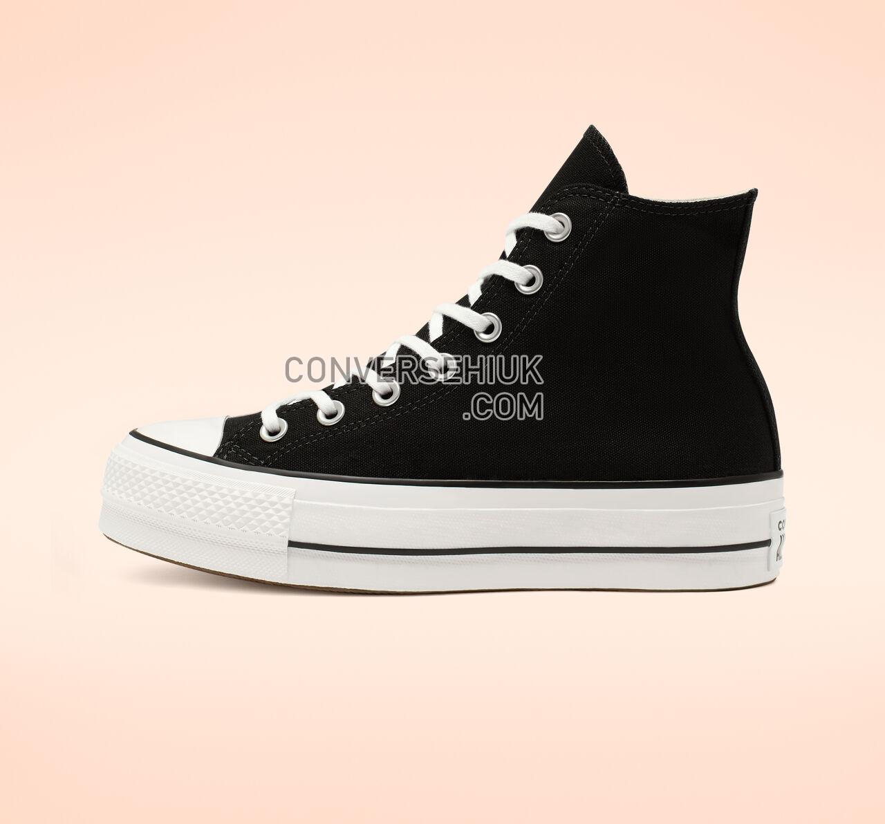 Converse Chuck Taylor All Star Canvas Platform High Top Black/White/White 560845C Shoes