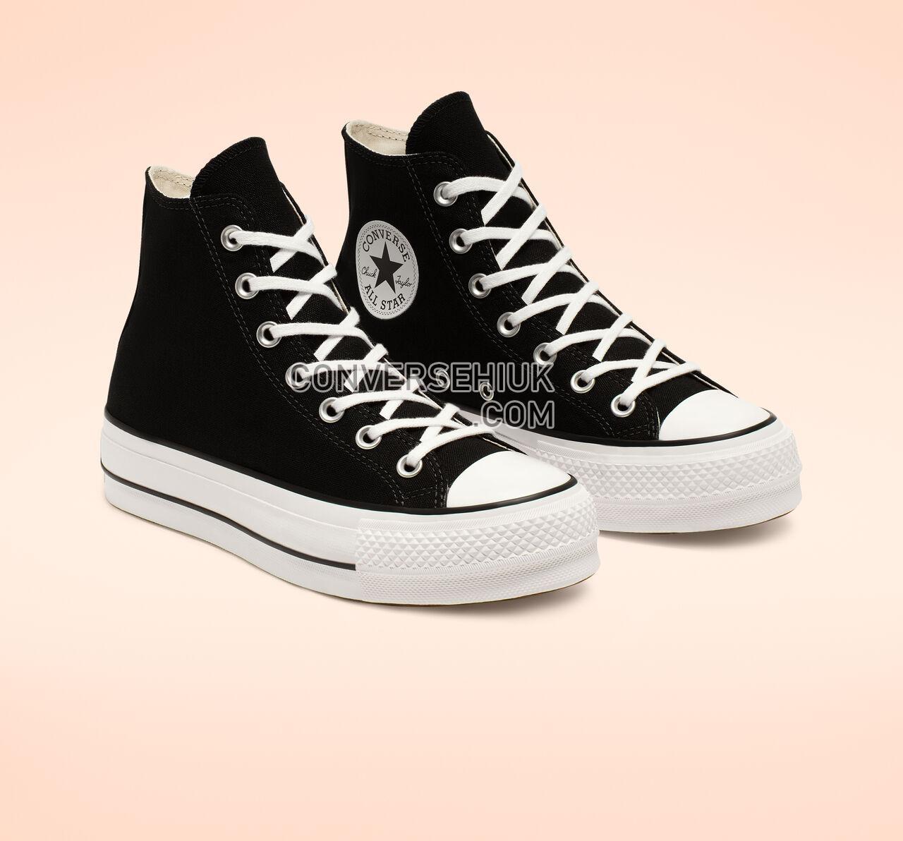 Converse Chuck Taylor All Star Canvas Platform High Top Black/White/White 560845C Shoes