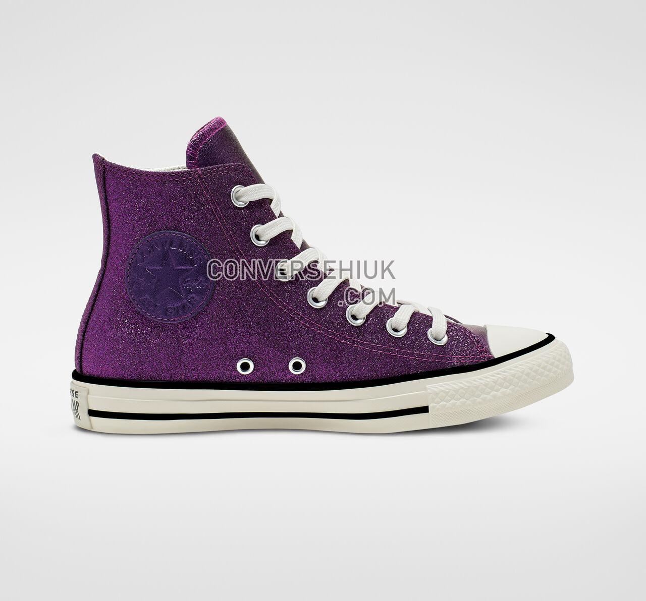 Converse Shiny Metals Chuck Taylor All Star Icon Violet/Egret/Black 565824C Shoes