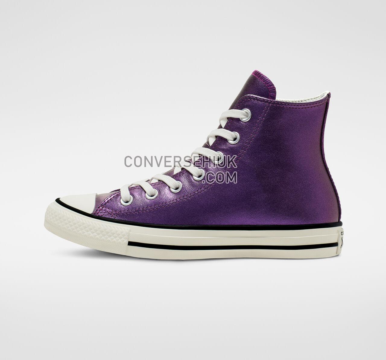 Converse Shiny Metals Chuck Taylor All Star Icon Violet/Egret/Black 565824C Shoes