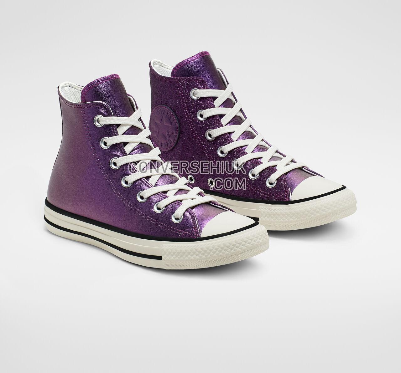 Converse Shiny Metals Chuck Taylor All Star Icon Violet/Egret/Black 565824C Shoes