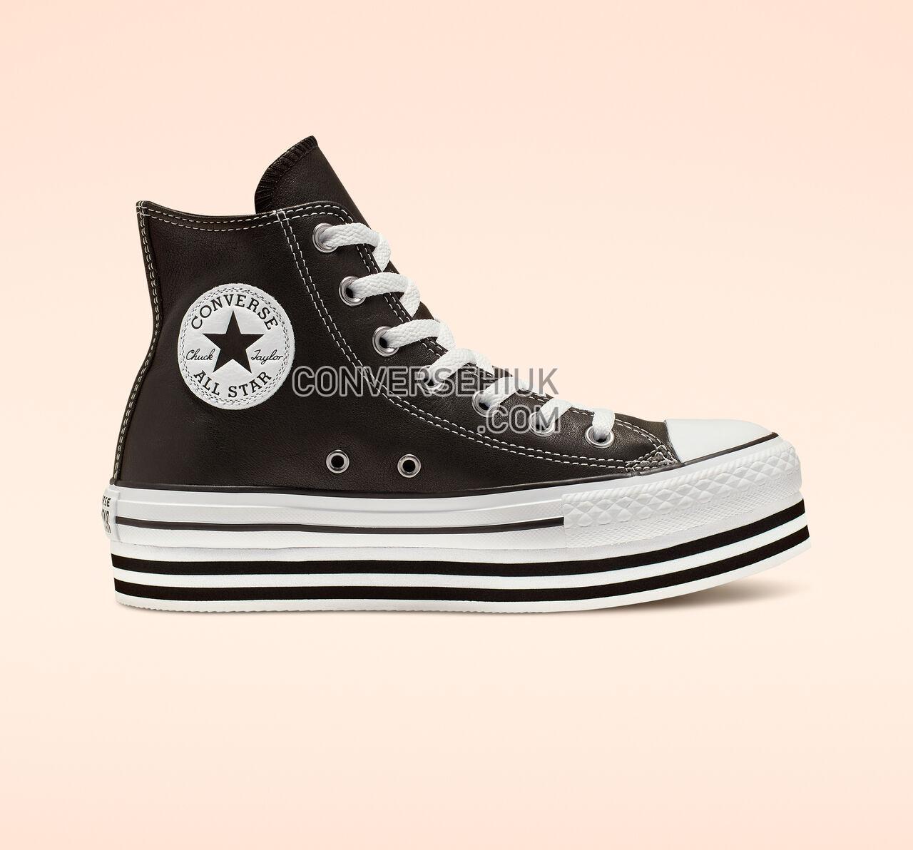 Converse Chuck Taylor All Star Platform High Top Black/White/Black 565826C Shoes