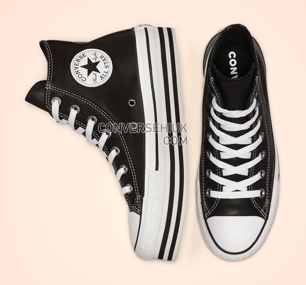 Converse Chuck Taylor All Star Platform High Top Black/White/Black 565826C Shoes