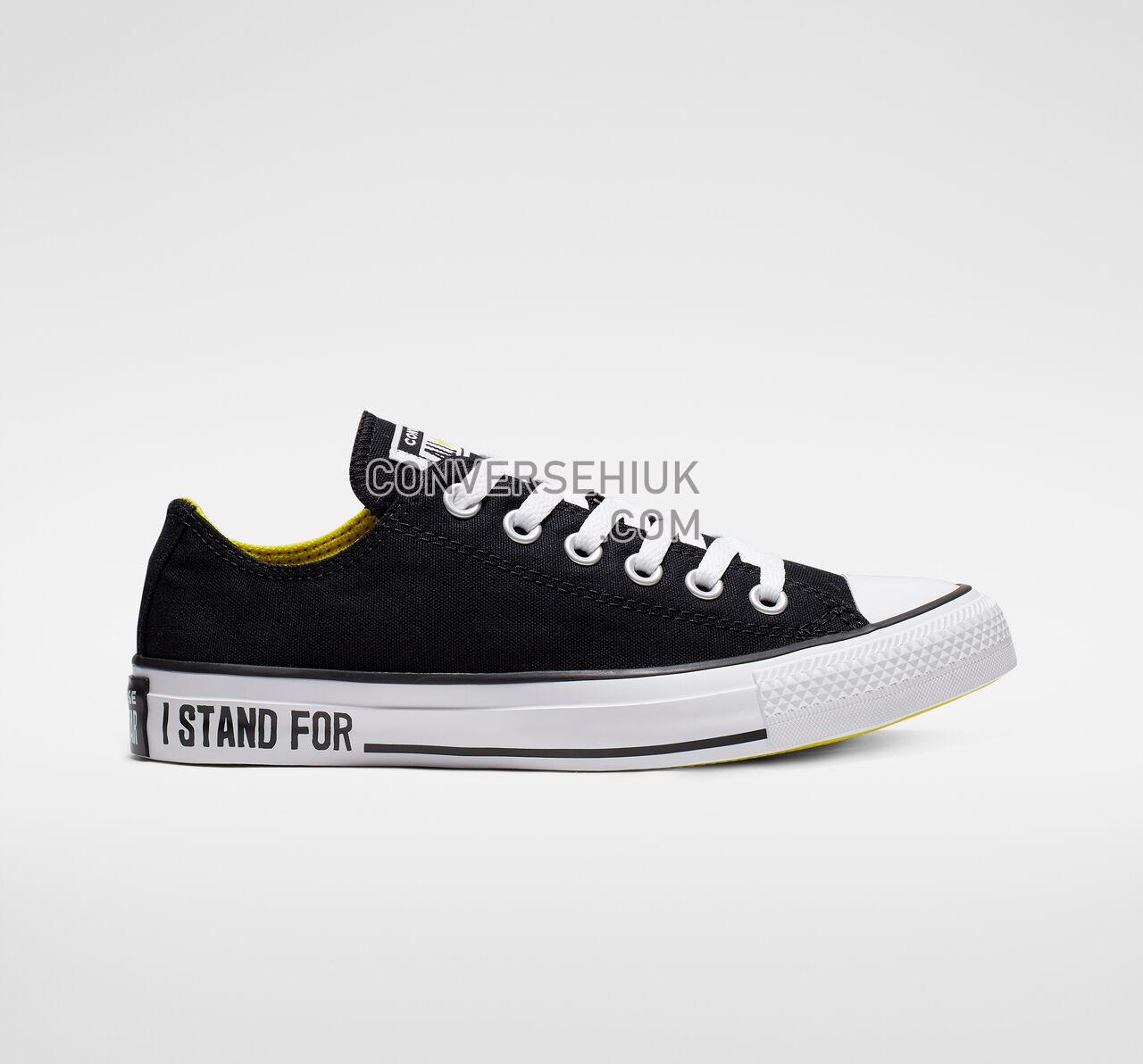 Converse Chuck Taylor All Star I Stand For Low Top Black/Fresh Yellow/White 165710C Shoes