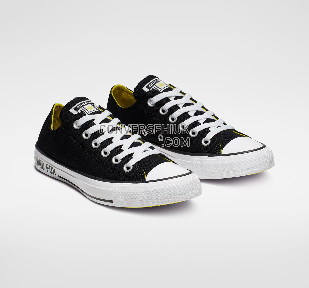 Converse Chuck Taylor All Star I Stand For Low Top Black/Fresh Yellow/White 165710C Shoes